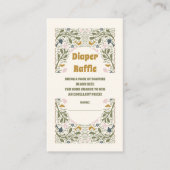 Rustikales Grünwald Fern Diaper Raffles Begleitkarte (Vorderseite)