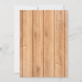 Rustikales Gummi Ducky Bubbles Baby Dusche Einladung (Rückseite)