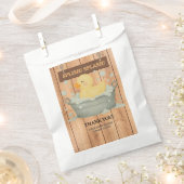 Rustikales Gummi Ducky Bubbles Baby Dusche Geschenktütchen (Ausgeschnitten)