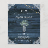 Rustikales Gypsophila WOODLAND WEDING BUDGET laden (Vorderseite)