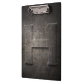 Rustikales H Monogramm-Klemmbrett des Metall Klemmbrett (Links)