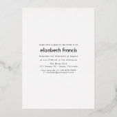 Rustikales Halloween Gothic Witchwood Fantasy Folieneinladung (Rückseite)