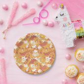 Rustikales Halloween-Musterpapier-Teller Pappteller (Party)