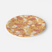 Rustikales Halloween-Musterpapier-Teller Pappteller (Schrägansicht)