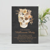 Rustikales Halloween-Party Einladung (Stehend Vorderseite)