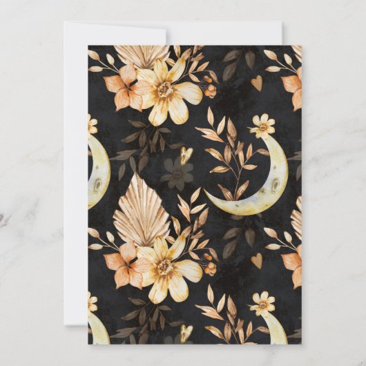 Rustikales Halloween-Party Einladung (Rückseite)