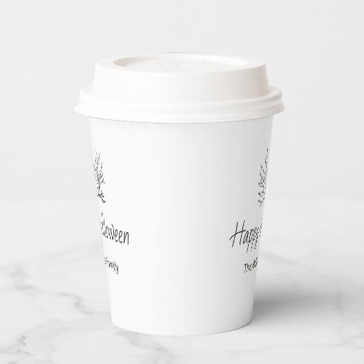 Rustikales Halloween-Party Simple Fall Pumpkin Pappbecher (Links)