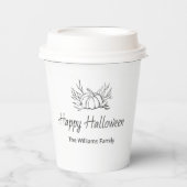Rustikales Halloween-Party Simple Fall Pumpkin Pappbecher (Vorderseite)