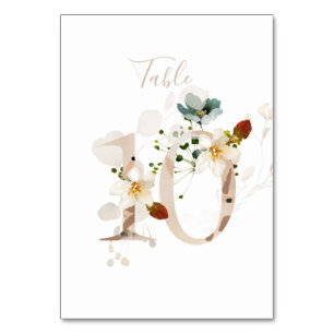 Rustikales, handgeschriebenes Skript 10 Wedding Tischnummer