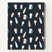 Rustikales handgezeichnetes fantastisches Bier-Rez Notizblock (Rückseite)