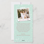 Rustikales, handgezeichnetes Joy Calligraphy Folia Feiertagskarte (Rückseite)