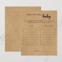 Rustikales Handwerk - Benennen Sie dieses Lied Bab