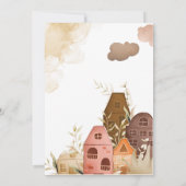 Rustikales, handZeichnend Party Einladung (Rückseite)