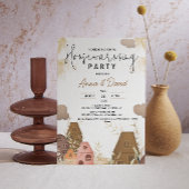 Rustikales, handZeichnend Party Einladung