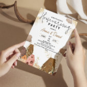 Rustikales, handZeichnend Party Einladung