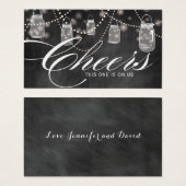 Rustikales Hängemason Jars Tickets - Pack mit 100 (Vorne & Hinten)