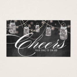 Rustikales Hängemason Jars Tickets - Pack mit 100 