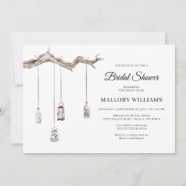 Rustikales Hanging Lanterns Brautparty Einladung