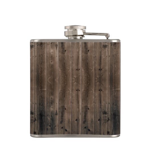 Rustikales Happy Camper Adventure Camping Barn Woo Flachmann (Rückseite)