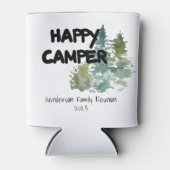 Rustikales Happy Camper Forest Family Wiedersehen Dosenkühler (Vorderseite)