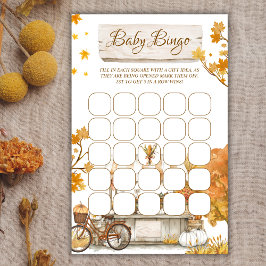 Rustikales Harvest Baby Bingo Duschspiel
