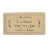 Rustikales, hausgemachtes Blueberry Jam Canning Kr (Vorne)