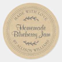 Rustikales, hausgemachtes Blueberry Jam Canning Kr