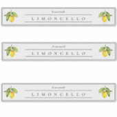 Rustikales, hausgemachtes Limoncello-Display-Label Aufkleber (Vorderseite)