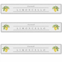 Rustikales, hausgemachtes Limoncello-Display-Label