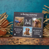 Rustikales Haustier Beileid 3 Foto Fotoplatte (Seite)