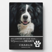 Rustikales Haustier für immer in unserem Herzen | Fotoplatte (Vorderseite)