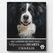 Rustikales Haustier für immer in unserem Herzen |  Fotoplatte (Vorderseite)