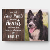 Rustikales Haustier-Gedenkmal | Foto Keepake Fotoplatte (Vorderseite)