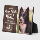 Rustikales Haustier-Gedenkmal | Foto Keepake Fotoplatte (Seite)