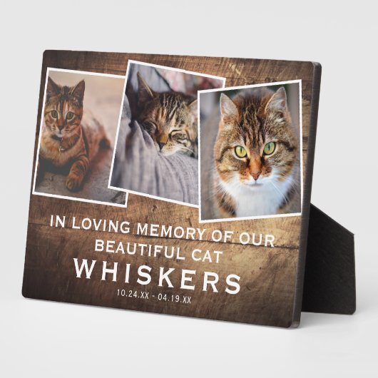 Rustikales Haustier Modernes Foto Collage Cat/Hund Fotoplatte (Seite)