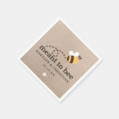 Rustikales Heiratspapier Serviette (Ecke)