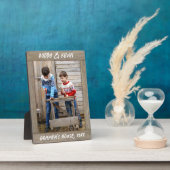 Rustikales hellbraunes Foto Fotoplatte (Seite)