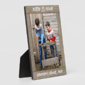 Rustikales hellbraunes Foto Fotoplatte (Seite)