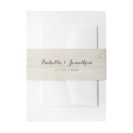 Rustikales helles Holz Einladungsbanderole
