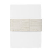 Rustikales helles Holz Einladungsbanderole (Rückseitenbeispiel)