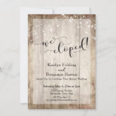 Rustikales, helles Holz und Licht, wir gepeitscht, Einladung (Vorderseite)