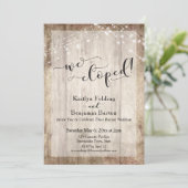 Rustikales, helles Holz und Licht, wir gepeitscht, Einladung (Stehend Vorderseite)