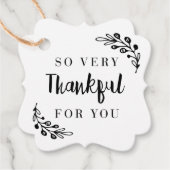 Rustikales Herbst Erntedank Weihnachtsgeschenk Geschenkanhänger (Vorderseite)