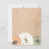 Rustikales Herbst-Foto Hochzeit speichern das Datu Einladung (Rückseite)