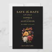 Rustikales Herbstblühen Save the Date Einladung (Vorderseite)