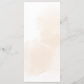 Rustikales Herbstblütenfest Menükarte (Rückseite)