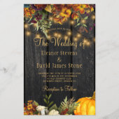 Rustikales Herbstbudget in einer Einladung Flyer (Vorne)