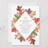 Rustikales Herbstessen lässt Erntedank essen Einladung (Vorderseite)
