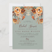 Rustikales Herbstfallen Herbst Herbst Brautparty Einladung (Vorderseite)