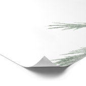 Rustikales Herbstfest - Winter-Hochzeitsszeichen Poster (Ecke)